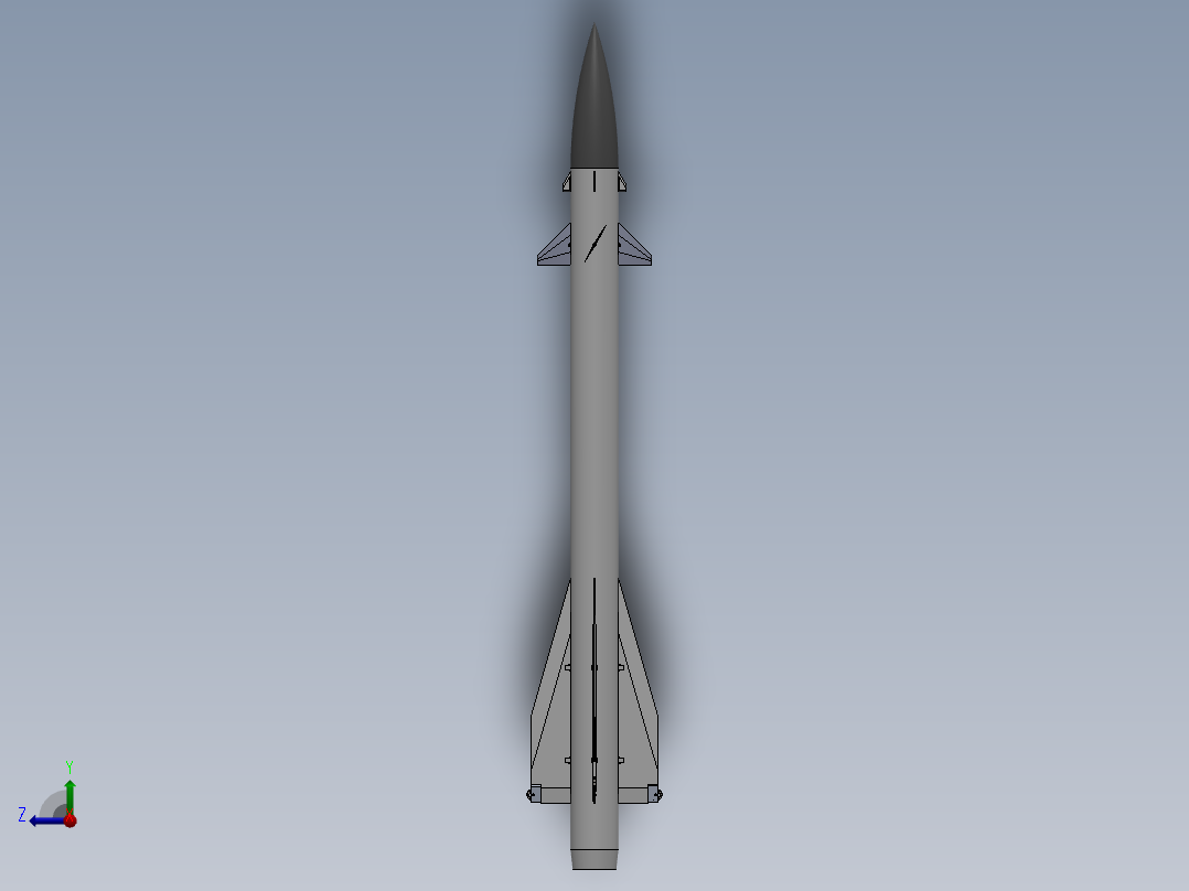 空地导弹右视图