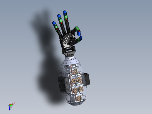 12自由度绳驱仿生手臂