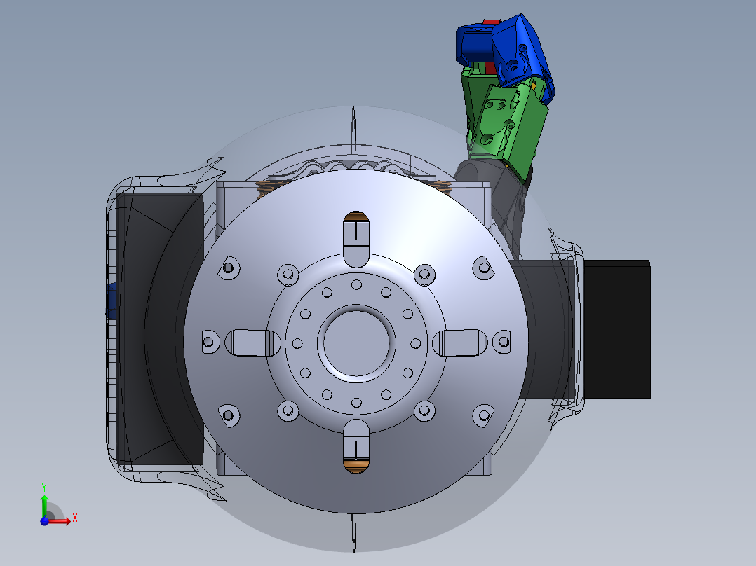 12自由度绳驱仿生手臂前视图