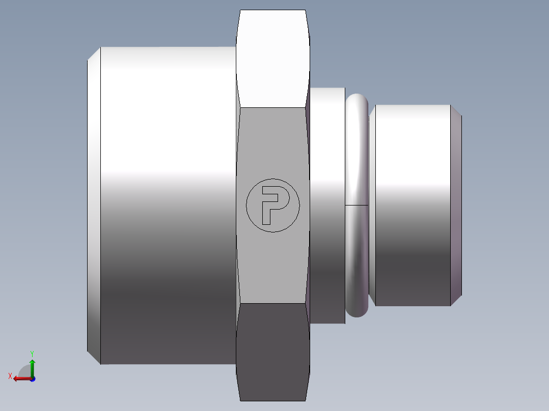美制O圈密封接头、1CO-30-08后视图