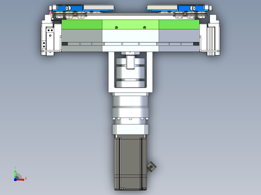 环形导轨循环输送线 椭圆形22工位2定位工位链条环形导轨自动化生产线前视缩略图