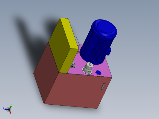 带油箱的液压单元