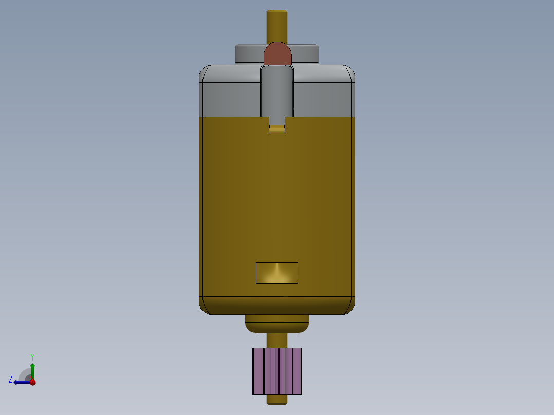 直流电机、电机(11)右视图