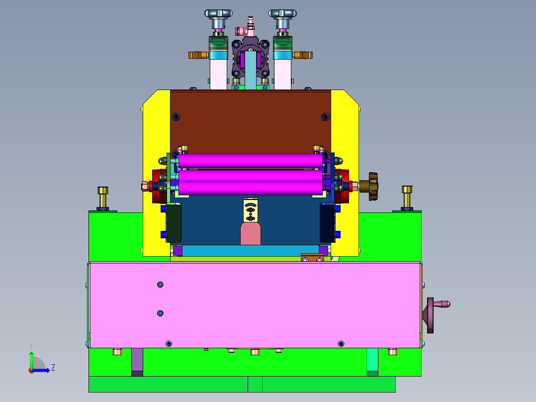 偏摆型伺服输送线左视图