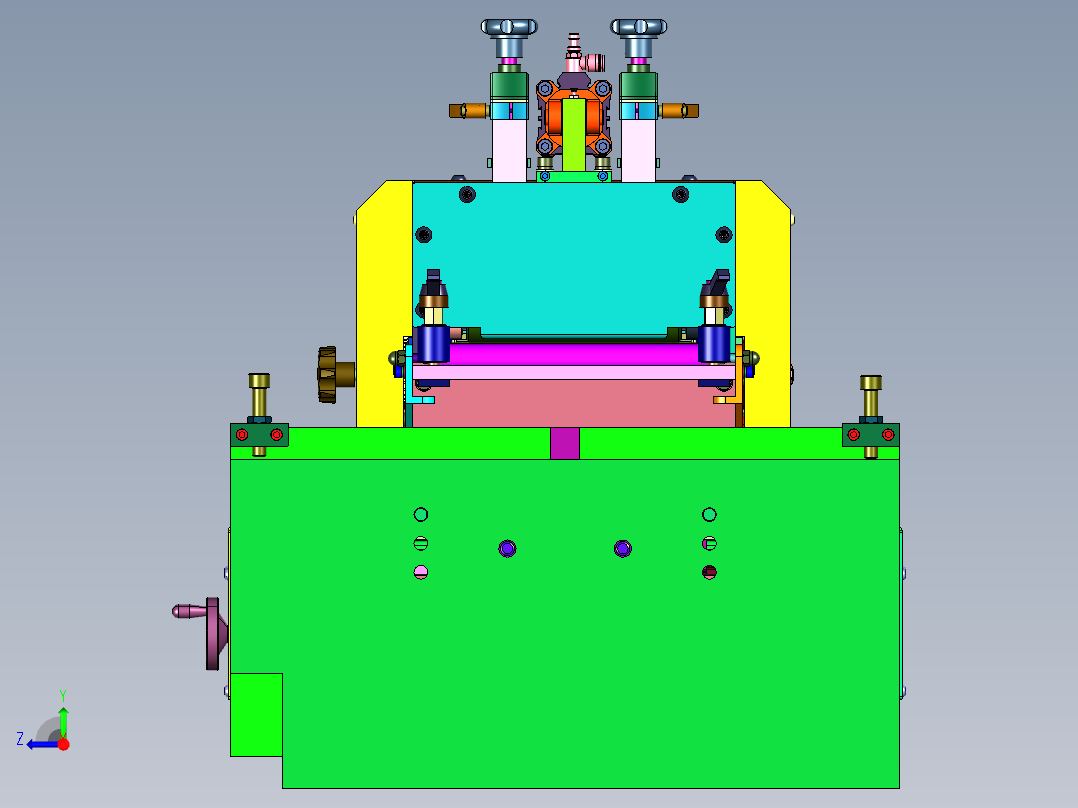 偏摆型伺服输送线右视图