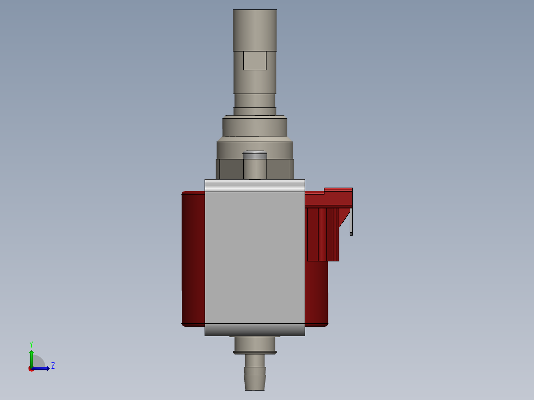 EP 7型振动泵模型左视图