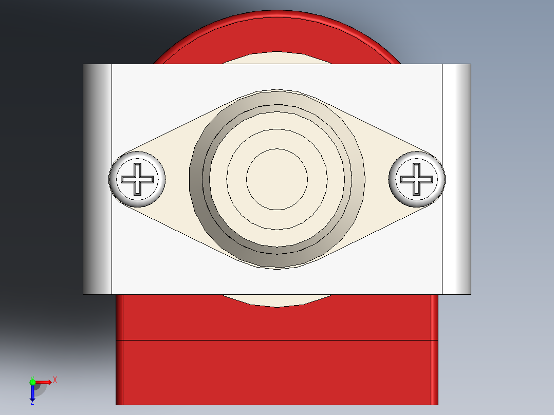 EP 7型振动泵模型俯视图