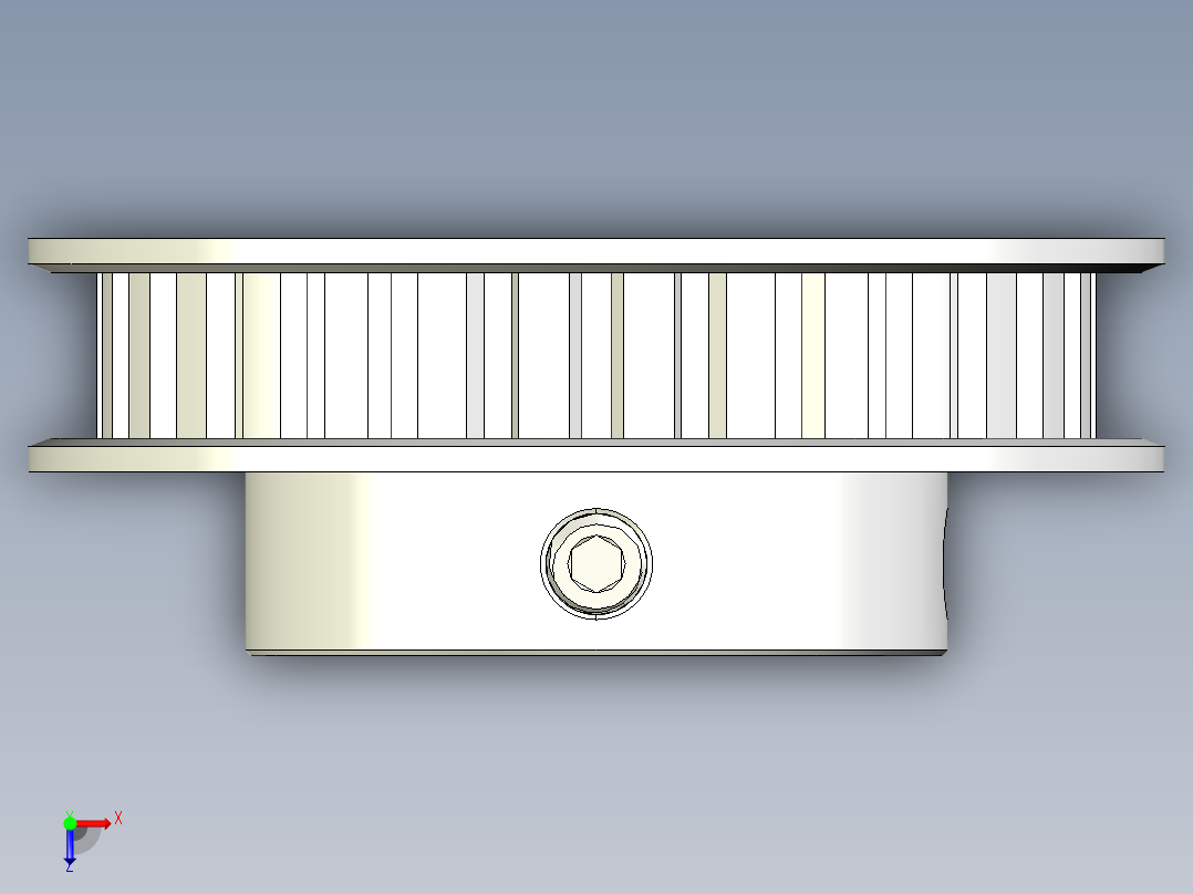 无腐蚀正时皮带轮同步轮俯视图