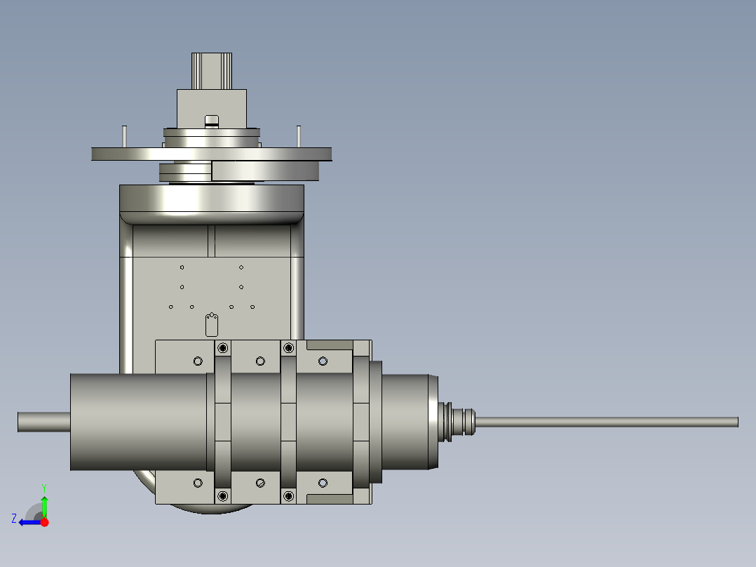 2513五轴底盘动-五轴头装配2-右视图