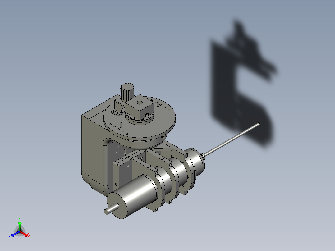 2513五轴底盘动-五轴头装配2-正等轴测图