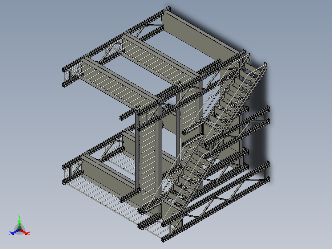具有辅助工作台的电梯安装架