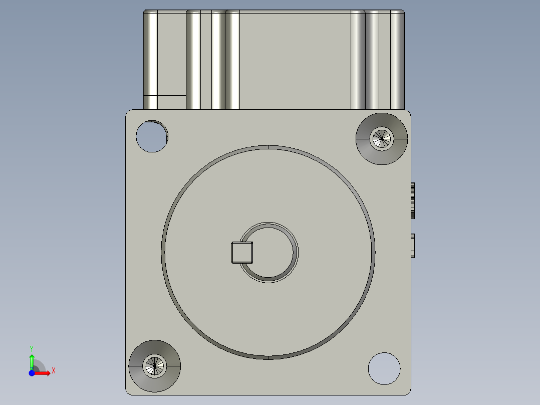 100W带刹车MS1H1-10B30CB-A332Zstep前视图