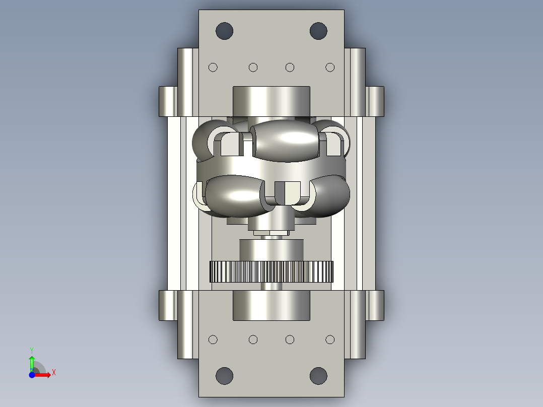 编码器减震模块前视图