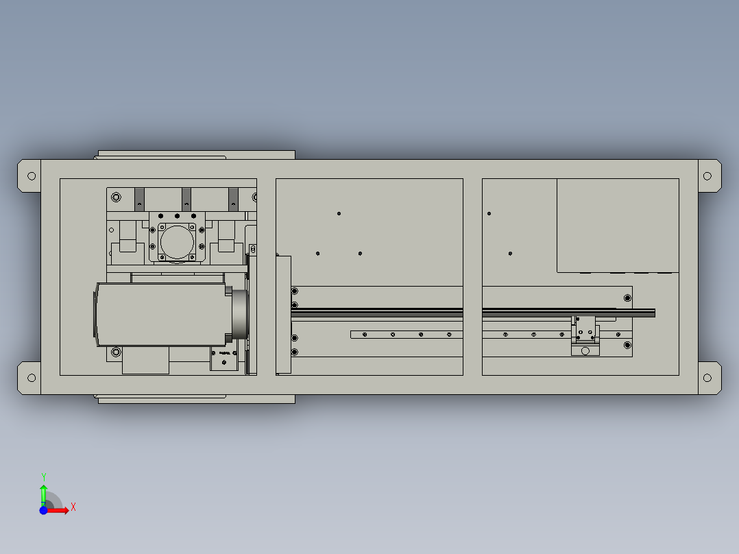 汽车玻璃上的密封条加工生产装置前视图