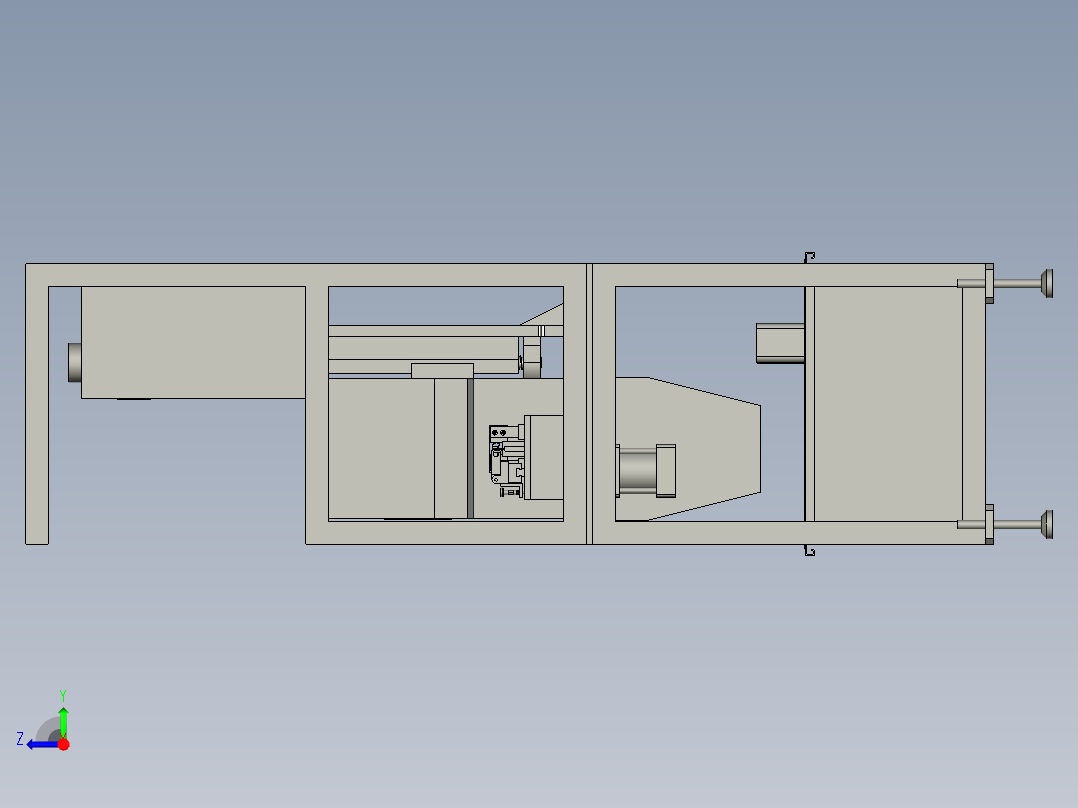 汽车玻璃上的密封条加工生产装置右视图