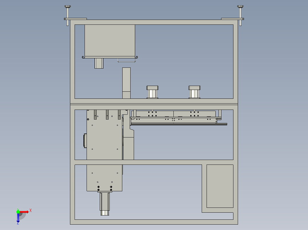 汽车玻璃上的密封条加工生产装置俯视图