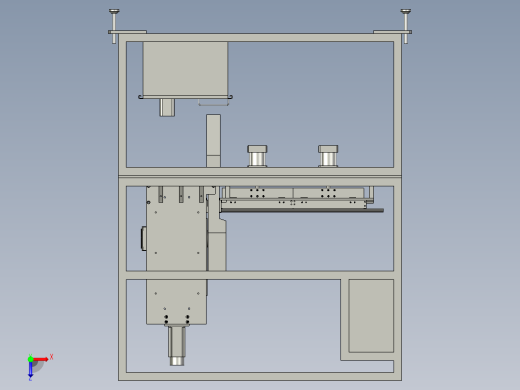 汽车玻璃上的密封条加工生产装置俯视缩略图