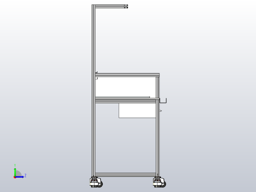 铝型材桌左视缩略图