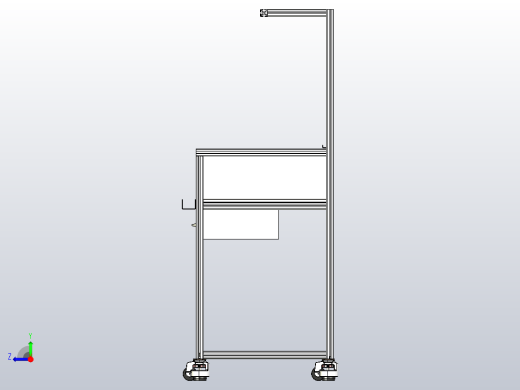 铝型材桌右视缩略图