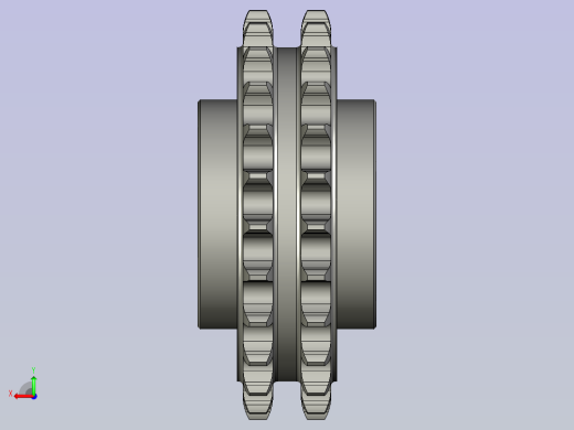 CQ托料从动双排链轮-AA200T后视缩略图