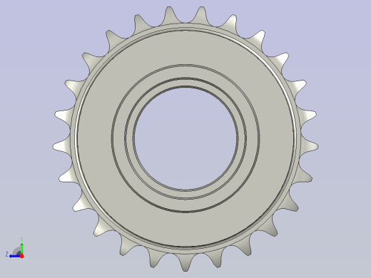 CQ托料从动双排链轮-AA200T右视缩略图