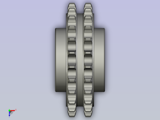 CQ托料从动双排链轮-AA200T俯视缩略图