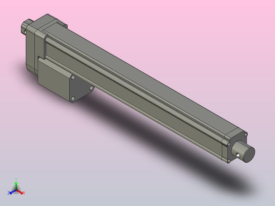 42步进电动推杆(ZJWSN-BZ)[ZJWSN-BZ-S250]主视图