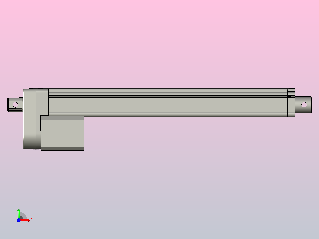 42步进电动推杆(ZJWSN-BZ)[ZJWSN-BZ-S250]前视图