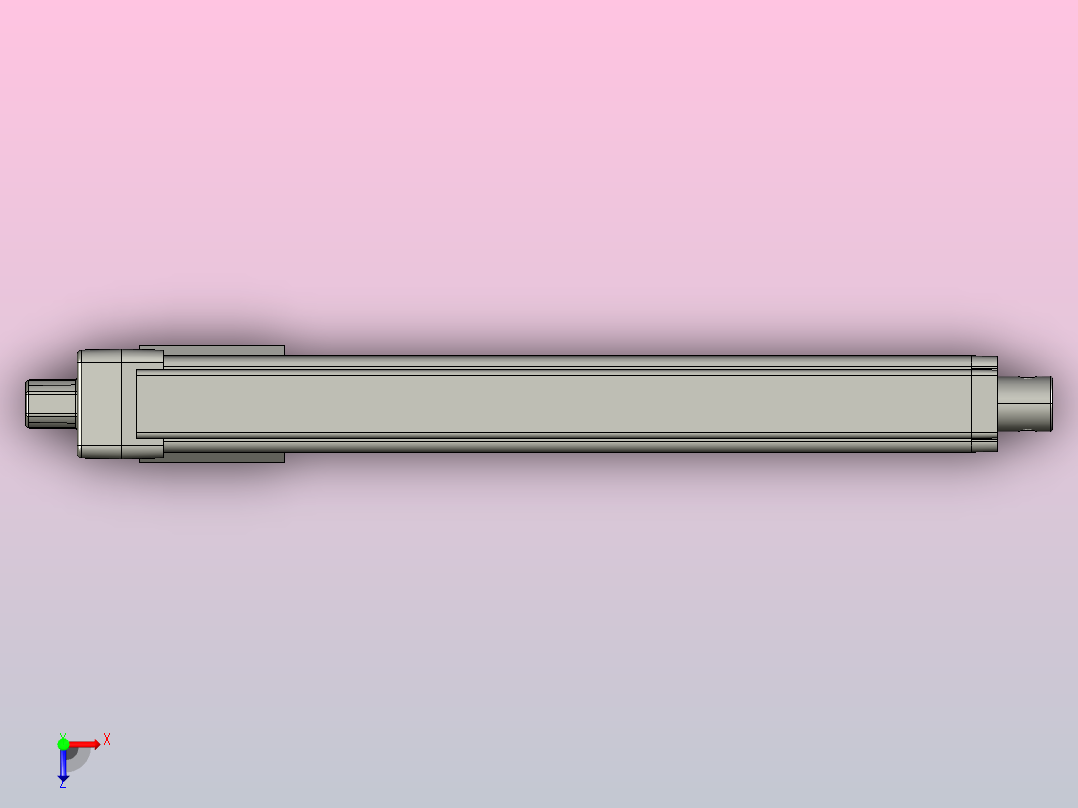 42步进电动推杆(ZJWSN-BZ)[ZJWSN-BZ-S250]俯视图