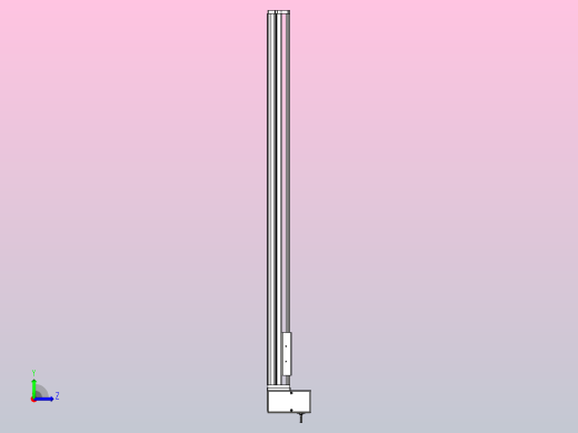 SYM14-LU-950滚珠花健、支撑座、滚珠丝杠、交叉导轨、直线模组左视缩略图