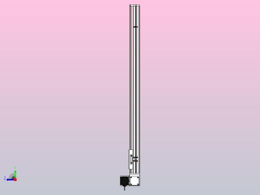 SYM14-LU-950滚珠花健、支撑座、滚珠丝杠、交叉导轨、直线模组右视缩略图