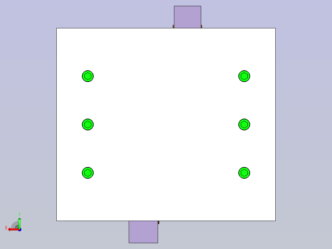 精美水果盘模具设计后视图