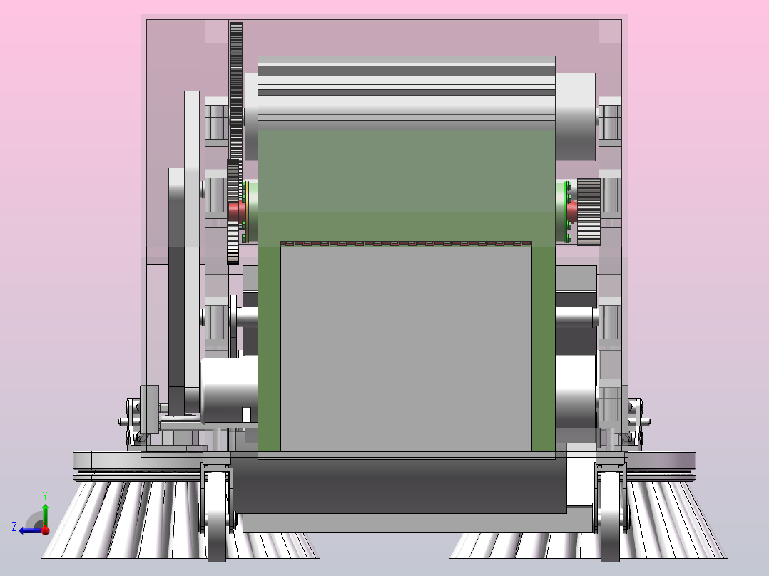 道路自动清扫机设计（sw+cad+说明书）右视图