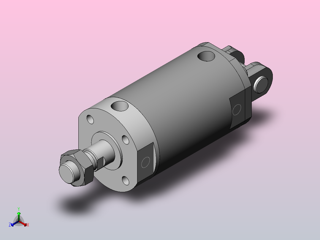 气缸CG1DN100-75主视图