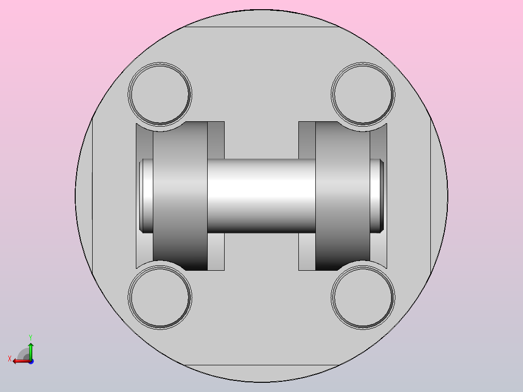 气缸CG1DN100-75后视图