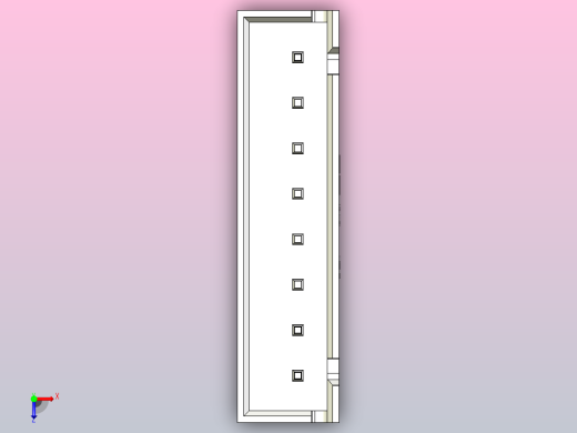 连接器白色JST XH 8针2.54 mm俯视缩略图