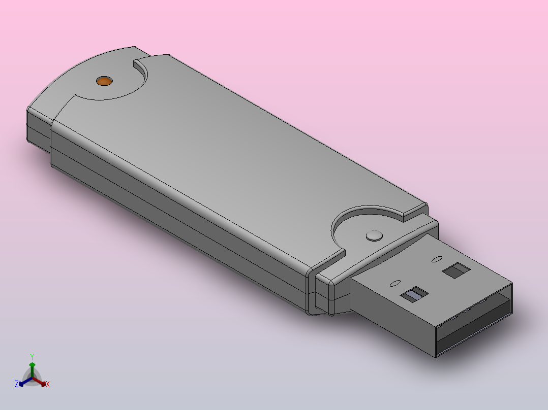usb闪存盘正等轴测图