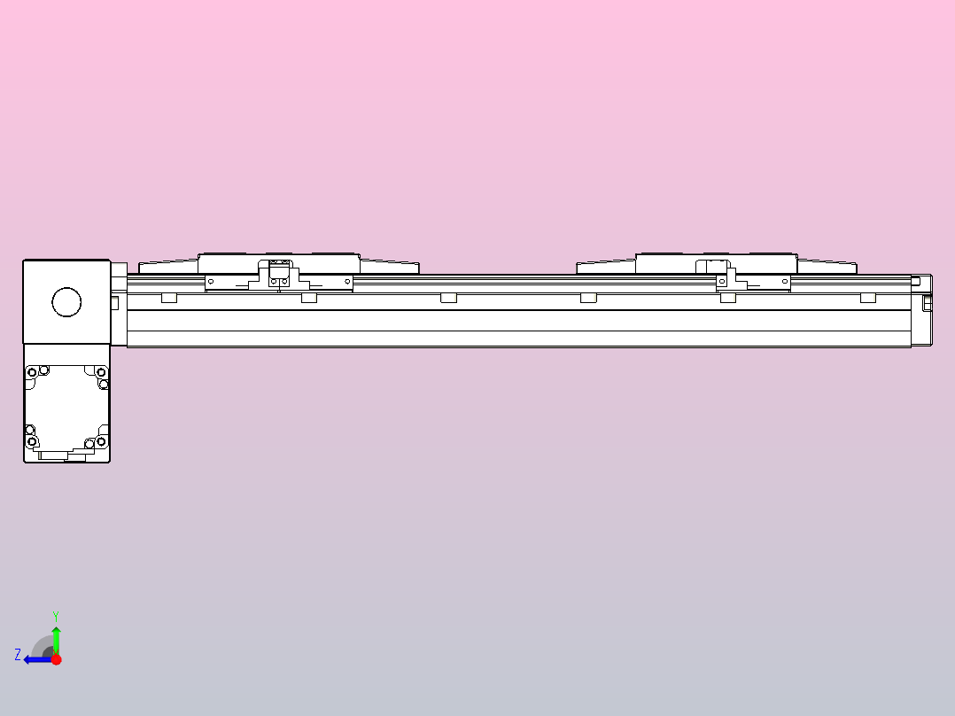 皮带直线轴双滑块型TPA-GCBS-120-P70-L50-LP-M20-N3右视图
