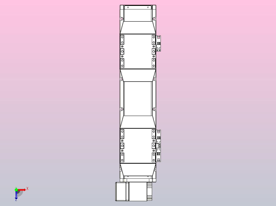 皮带直线轴双滑块型TPA-GCBS-120-P70-L50-LP-M20-N3俯视图