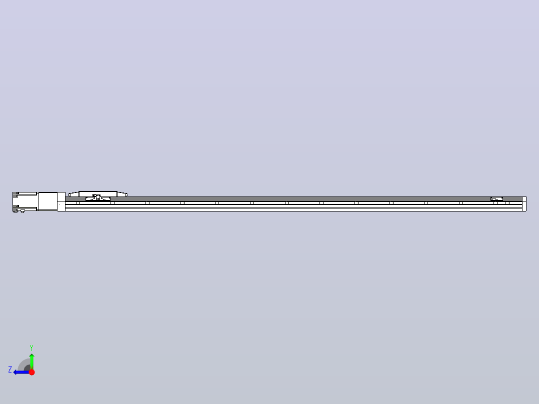 滚珠丝杠直线轴内置导轨TPA-GCR-170-2510C-L1700-M-M75-N3右视图
