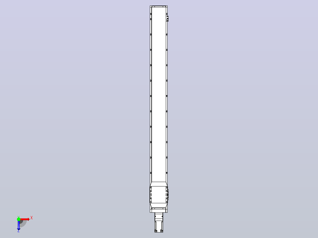 滚珠丝杠直线轴内置导轨TPA-GCR-170-2510C-L1700-M-M75-N3俯视图