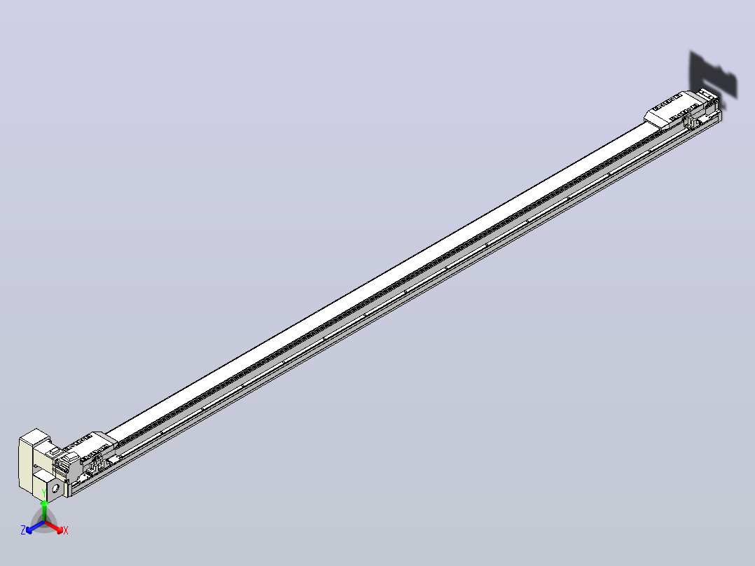 皮带直线轴双滑块型TPA-GCBS-50-P42-L650-LU-M10-N3主视图