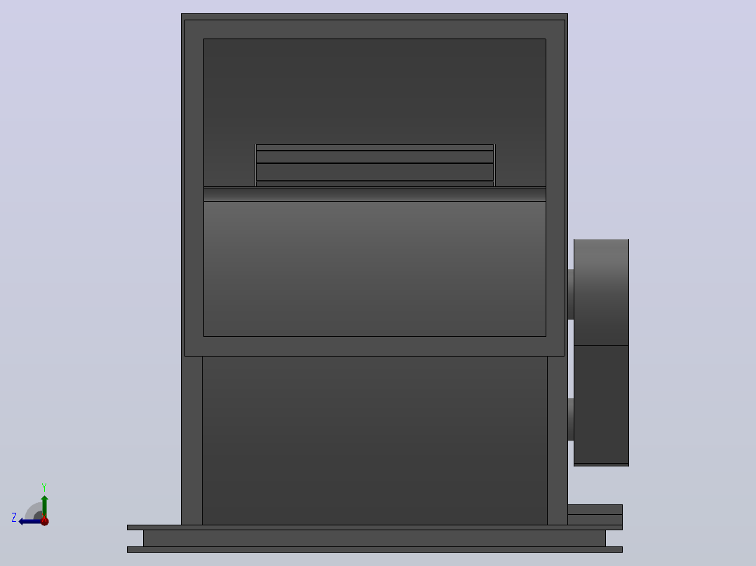 KTS型多翼式离心通风机[KTS-No25”-左180°-5.5kW]右视图