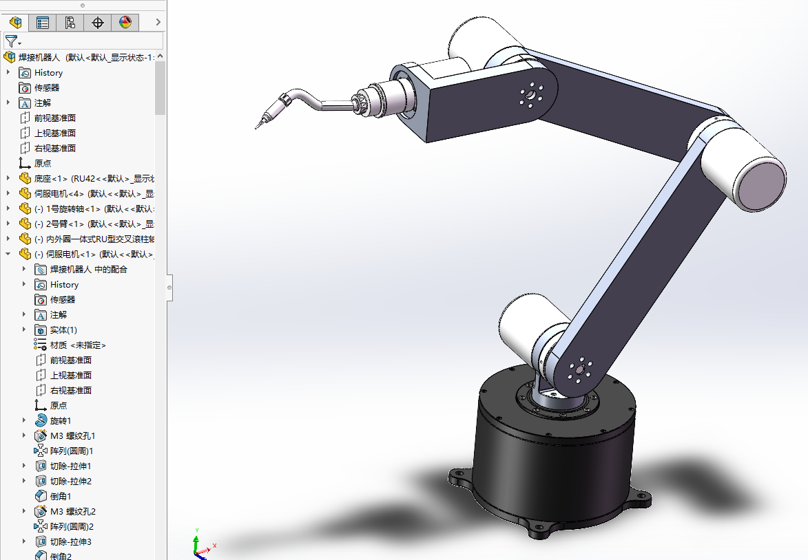 焊接机器人sw模型+cad