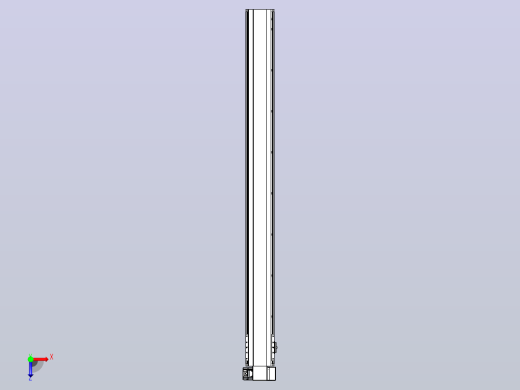 皮带直线轴半封闭可选导轨TPA-HNB-140D-120-L1500-RP-C-P40-N3俯视缩略图