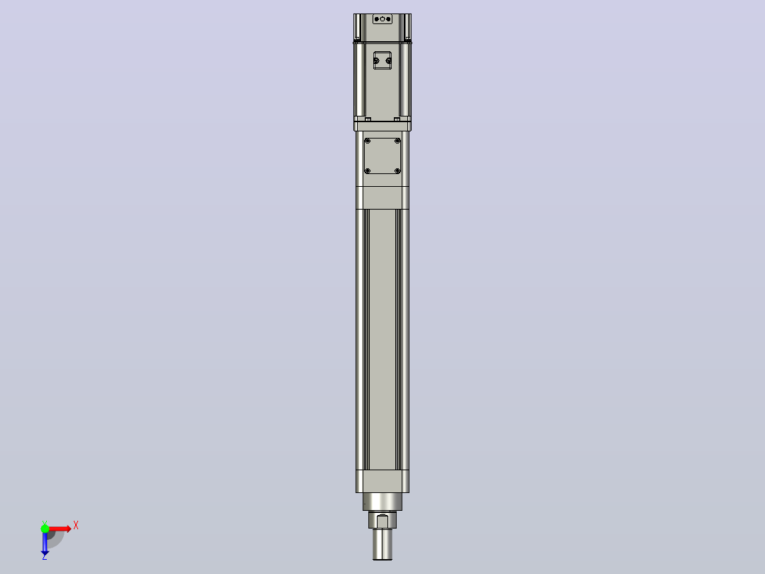 MTE63-250-P10-D-M750W-A-S3 MTE63电动缸 最大负载300kg 最大推力2560N 750W电机直接安装俯视图