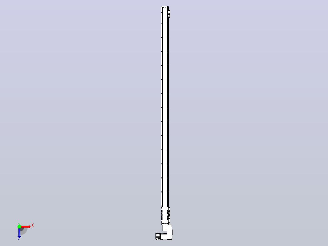 机器人皮带驱动直线轴TPA-GCB-50-P42-L1400-QR-M10-N3俯视图
