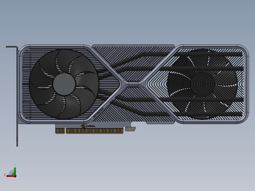 rtx-3080显卡后视图