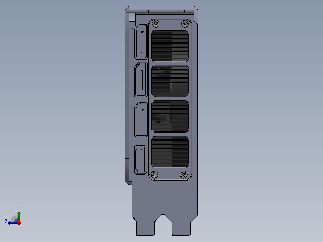 rtx-3080显卡右视图