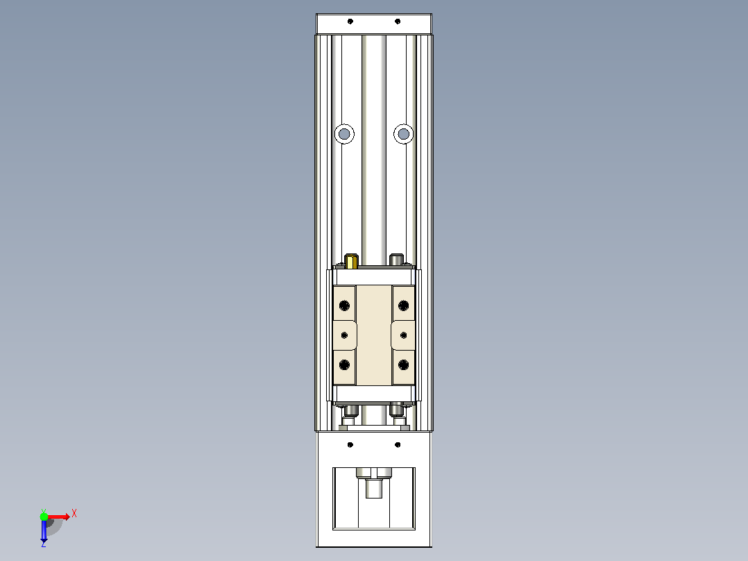 KK60-200A1-F0 模组 标准A1滑座 KK60-A1-F0 替换上银俯视图
